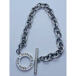 Tiffany and Co Sterling Silver 925 Toggle Bracelet 7.75"